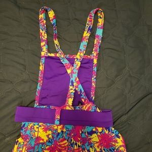Super cute little stretchy one piece Sz:M rainbow